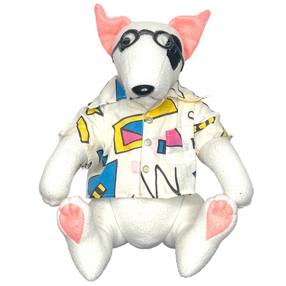 Other - Vtg Spuds Mackenzie Dog Bud Budweiser Light Plush Stuffed Memphis Design Shirt